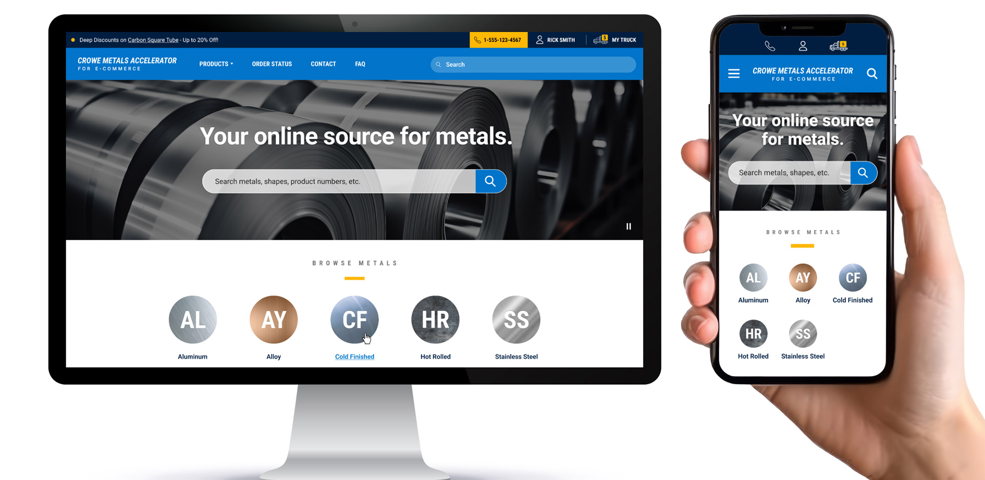 Crowe Metals Accelerator for E-commerce is an ERP solution tailored by metal specialists.